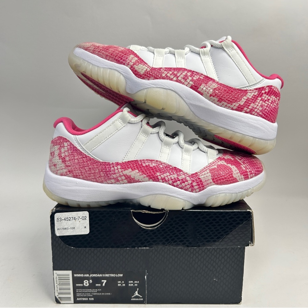 Nike Air Jordan 11 Retro Low WMNS “Pink Snakeskin” 2023 - Picture 1 of 7